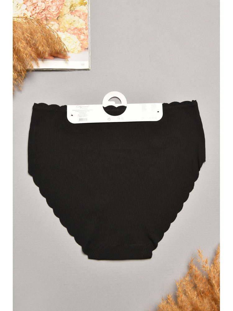 Трусы женские полубатальные черного цвета 9725 207952C