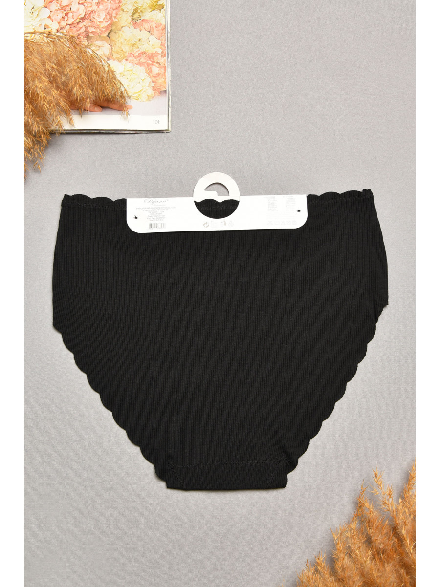 Трусы женские полубатальные черного цвета 9725 207952C