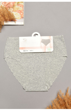 Трусы женские полубатальные светло-серого цвета 9725 207953C