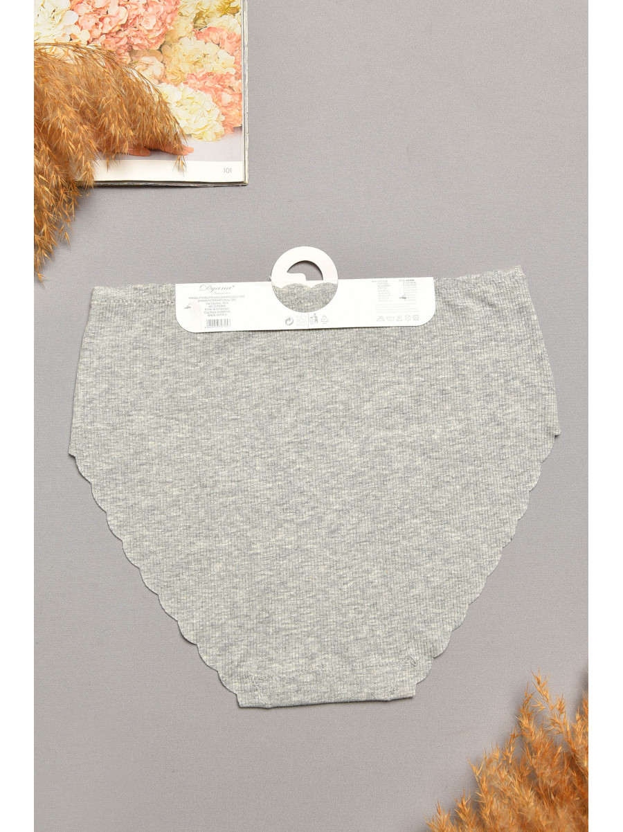 Трусы женские полубатальные светло-серого цвета 9725 207953C