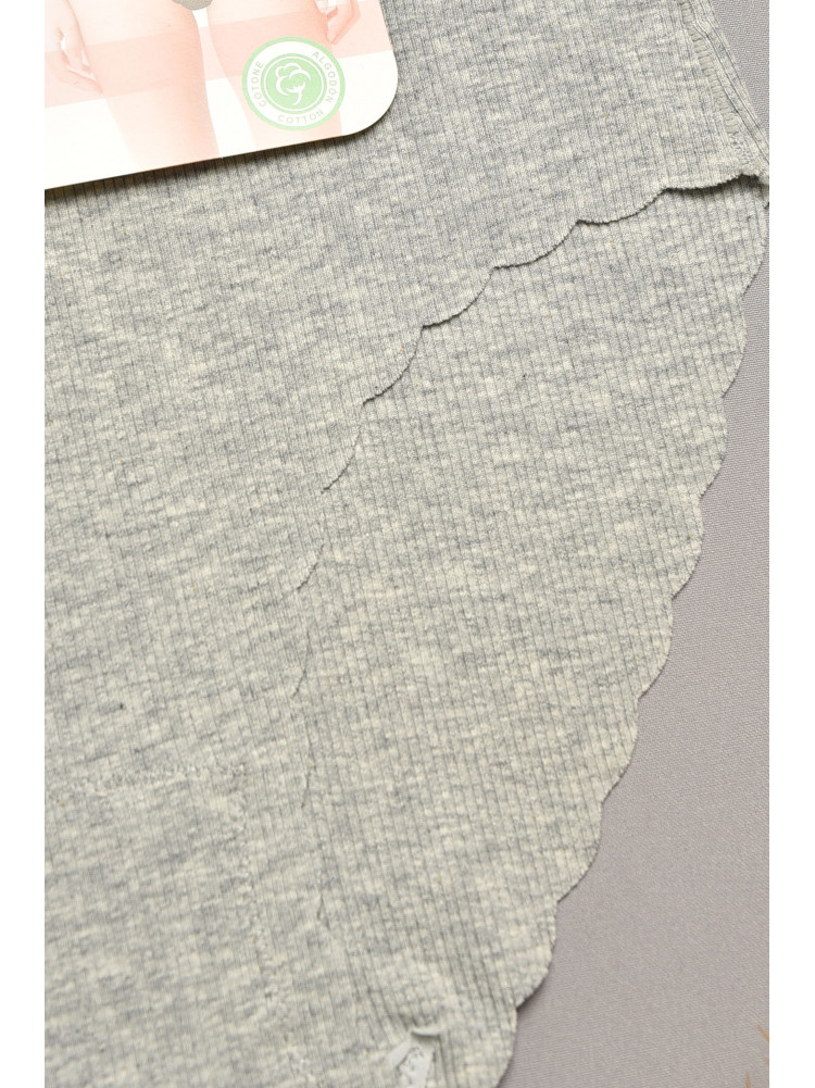 Трусы женские полубатальные светло-серого цвета 9725 207953C