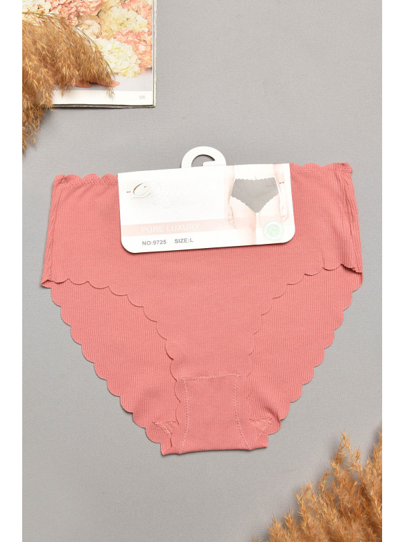 Трусы женские полубатальные темно-розового цвета 9725 207955C