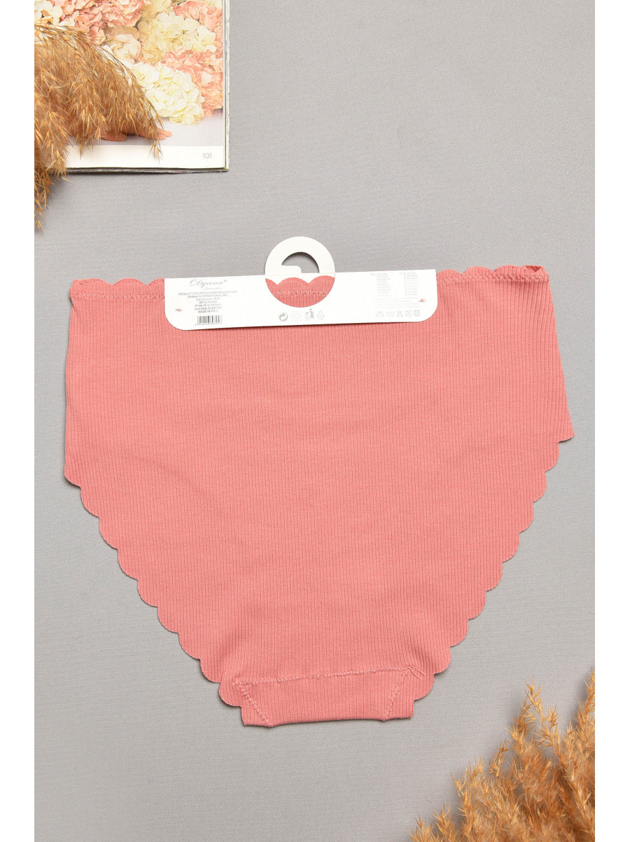 Трусы женские полубатальные темно-розового цвета 9725 207955C