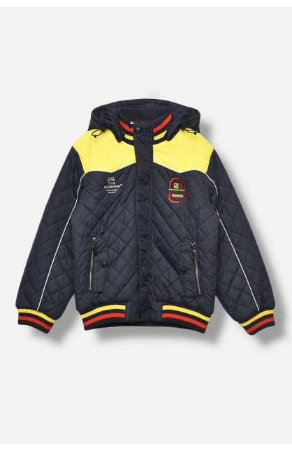 Куртка дитяча для хлопчика демісезонна синього кольору 8111 207956C