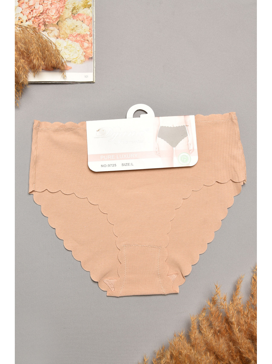 Трусы женские полубатальные бежевого цвета 9725 207957C