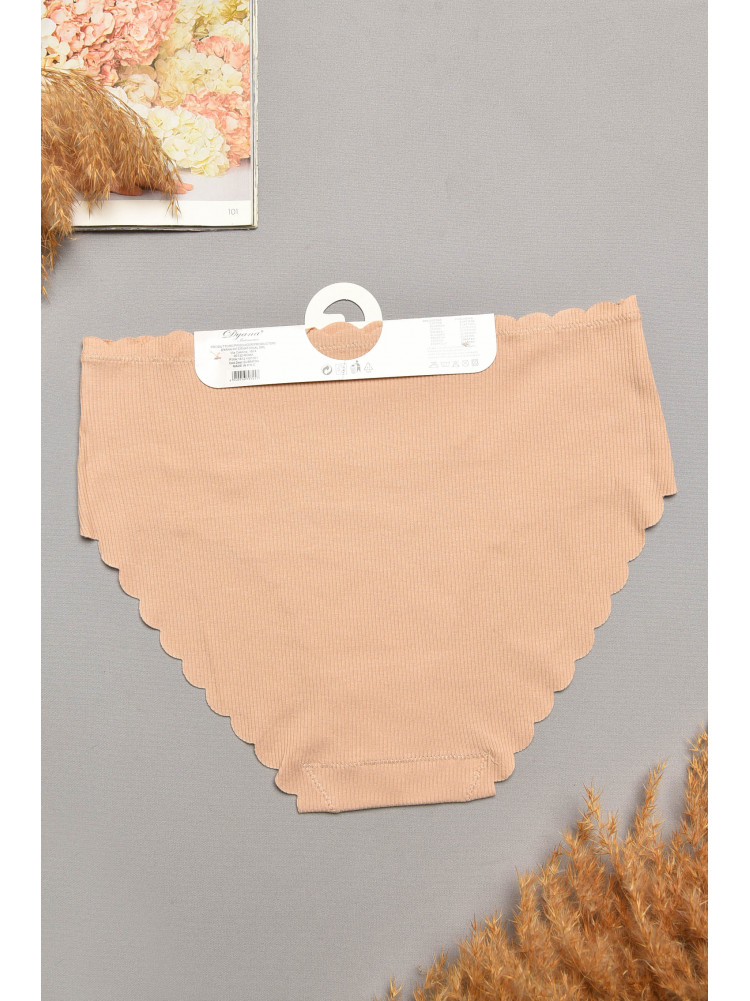 Трусы женские полубатальные бежевого цвета 9725 207957C