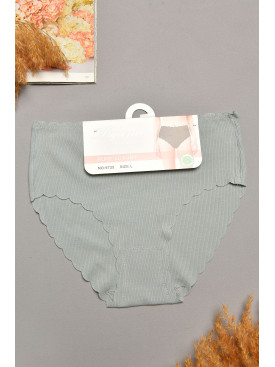 Трусы женские полубатальные серого цвета 9725 207958C