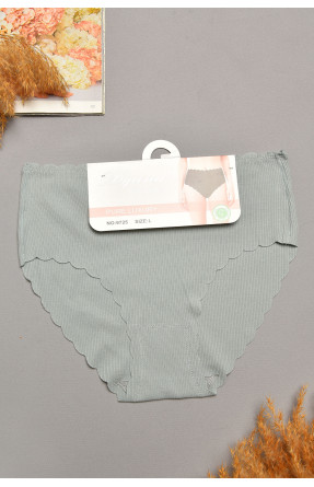 Трусы женские полубатальные серого цвета 9725 207958C