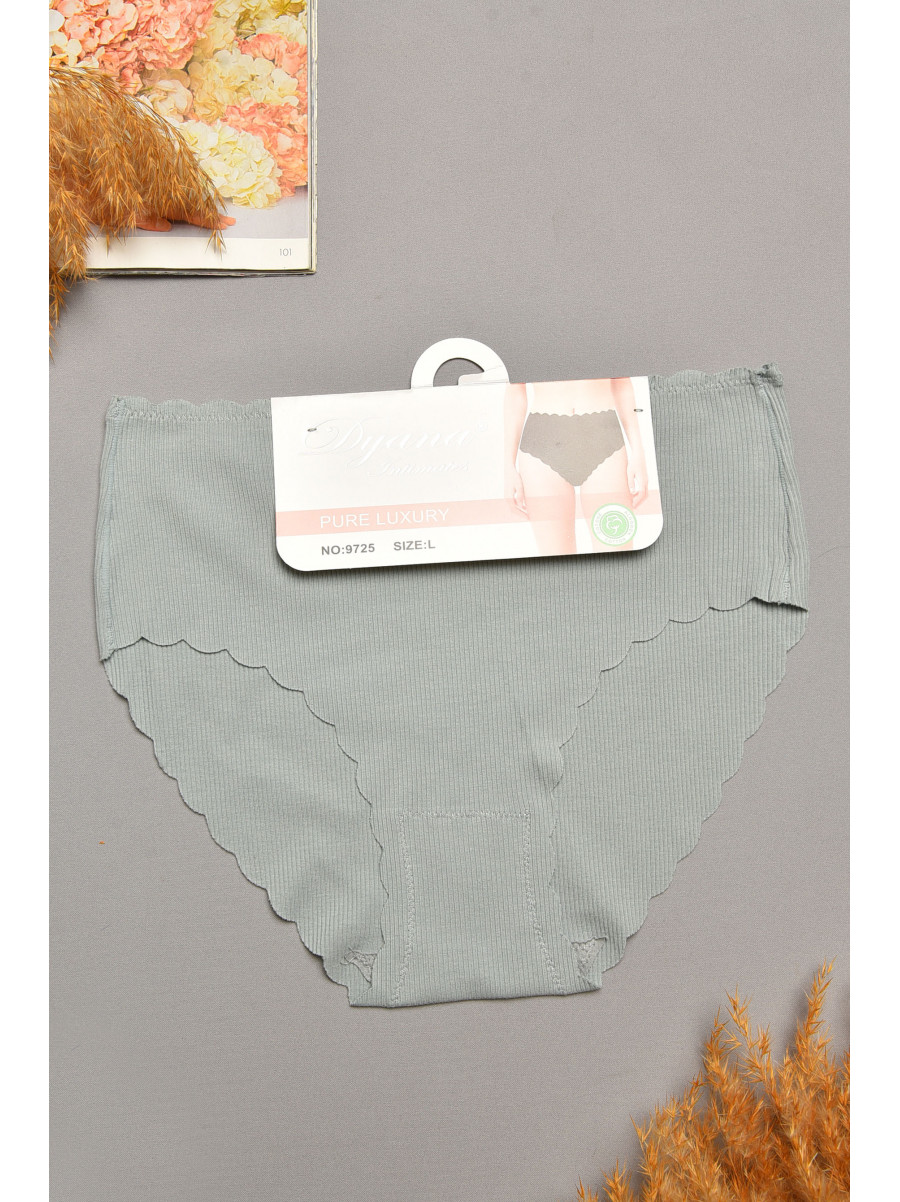 Трусы женские полубатальные серого цвета 9725 207958C