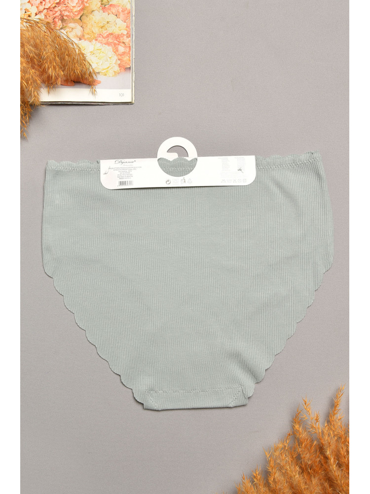 Трусы женские полубатальные серого цвета 9725 207958C