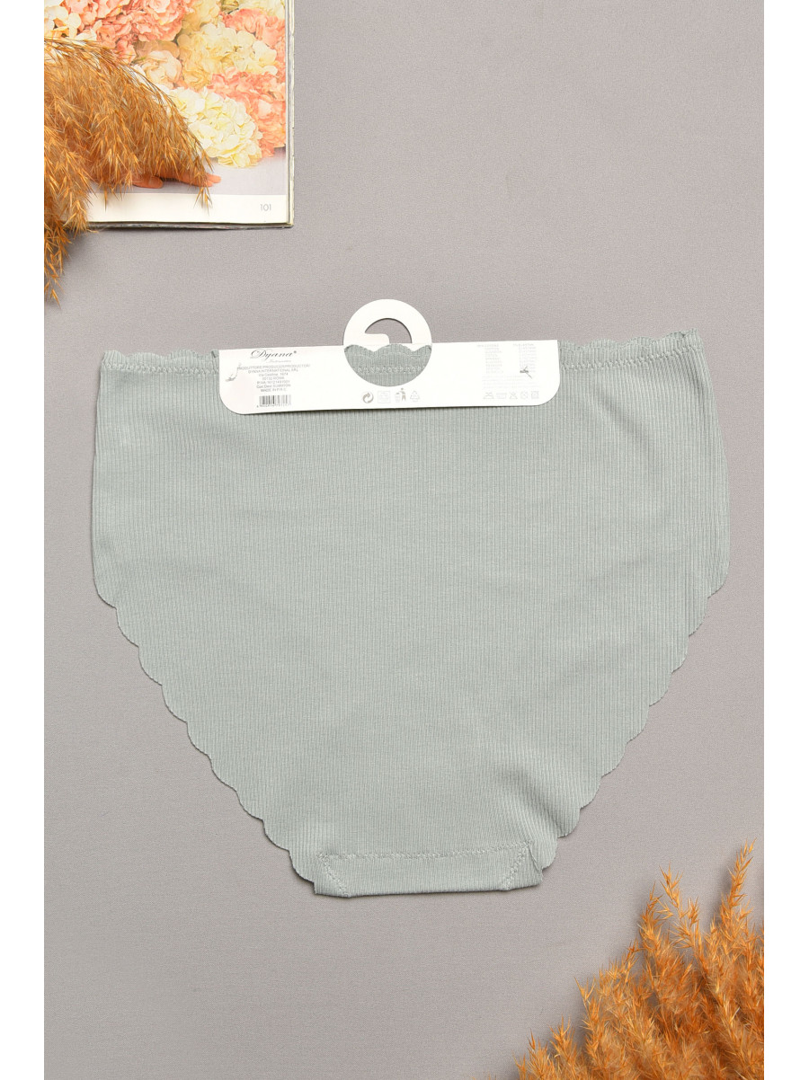 Трусы женские полубатальные серого цвета 9725 207958C