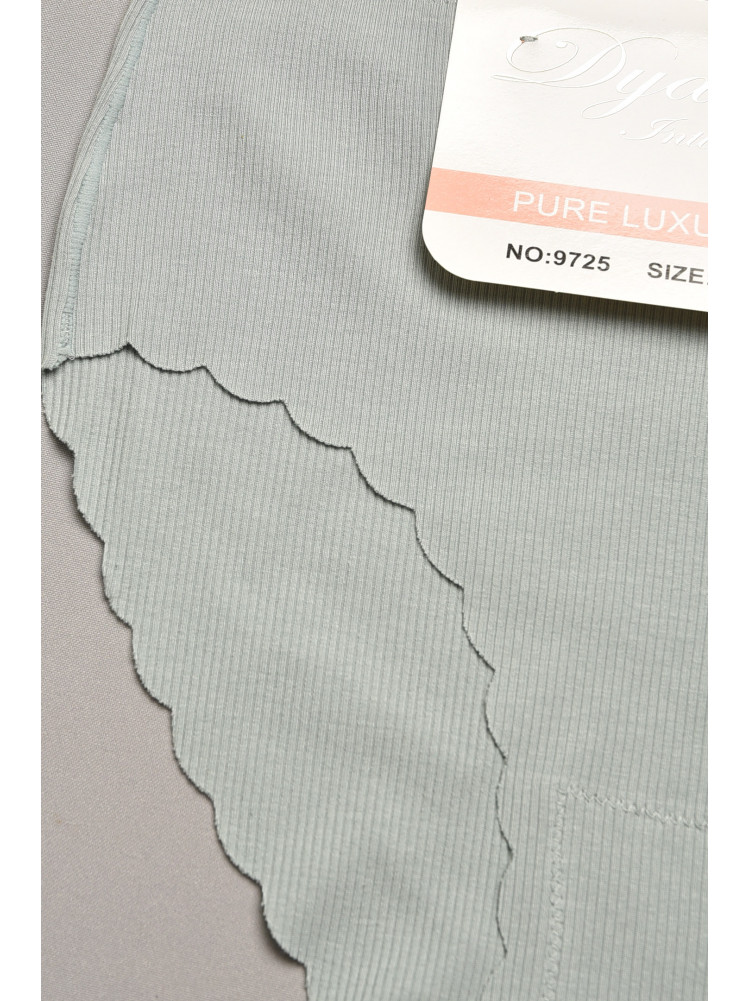 Трусы женские полубатальные серого цвета 9725 207958C