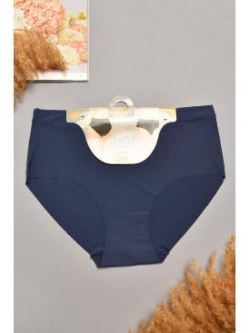 Трусы женские полубатальные синего цвета 38294 207959C
