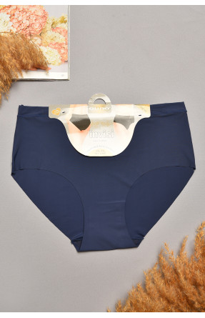 Трусы женские полубатальные синего цвета 38294 207959C