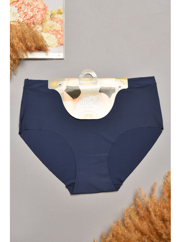 Трусы женские полубатальные синего цвета 38294 207959C