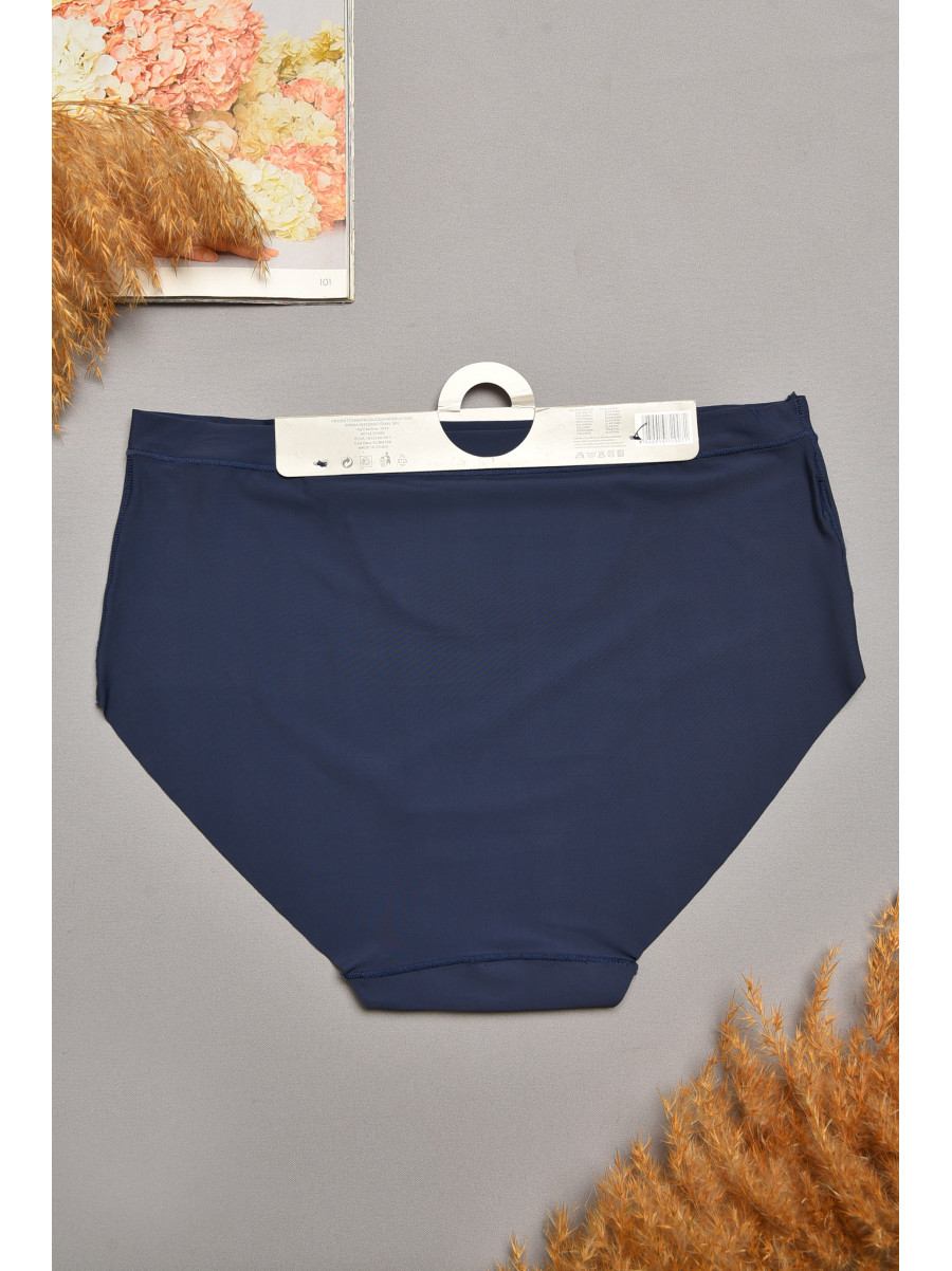 Трусы женские полубатальные синего цвета 38294 207959C