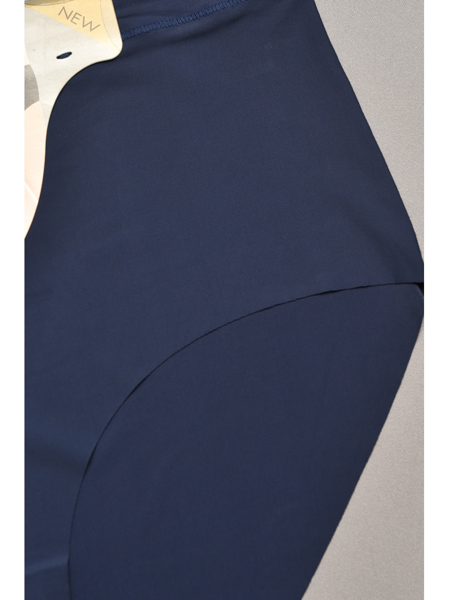 Трусы женские полубатальные синего цвета 38294 207959C