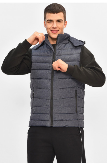 Жилетка чоловіча демісезонна темно-синього кольору 2322 207960C