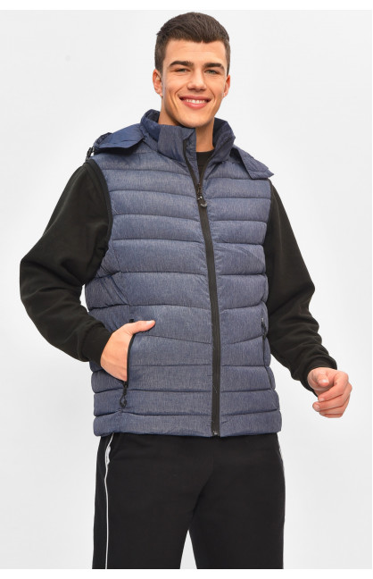 Жилетка чоловіча демісезонна синього кольору 2322 207961C