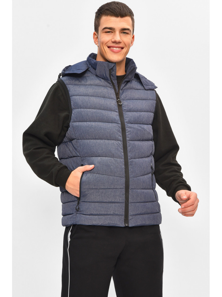 Жилетка чоловіча демісезонна синього кольору 2322 207961C