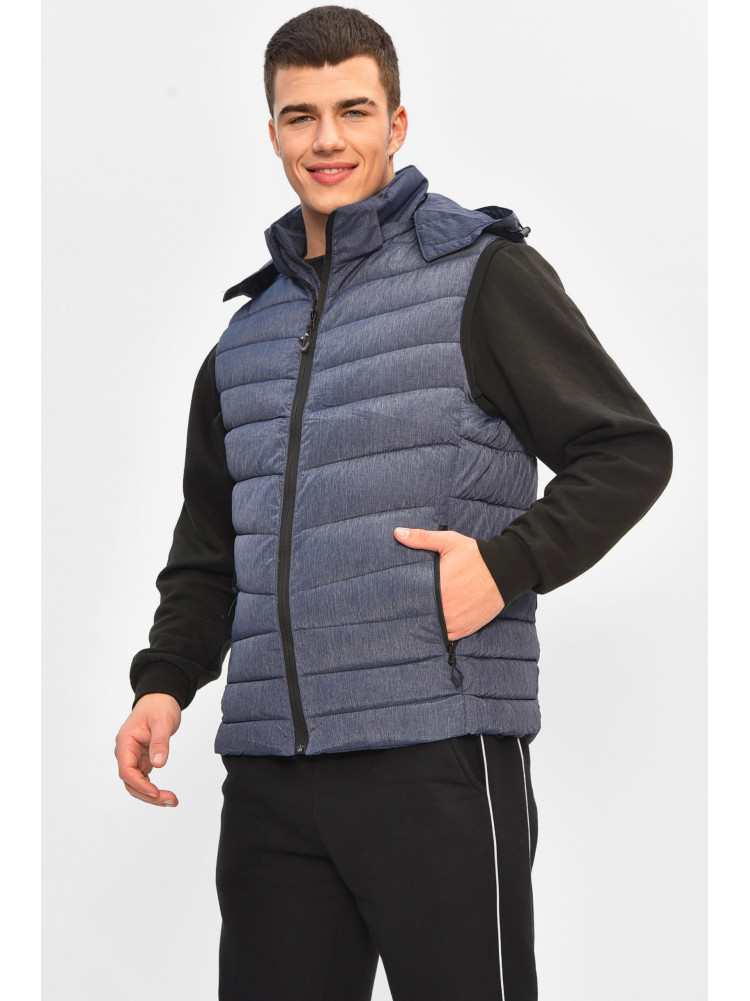 Жилетка чоловіча демісезонна синього кольору 2322 207961C