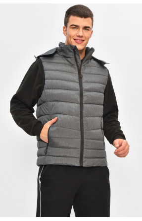 Жилетка мужская демисезонная тёмно-серого цвета 2322 207962C