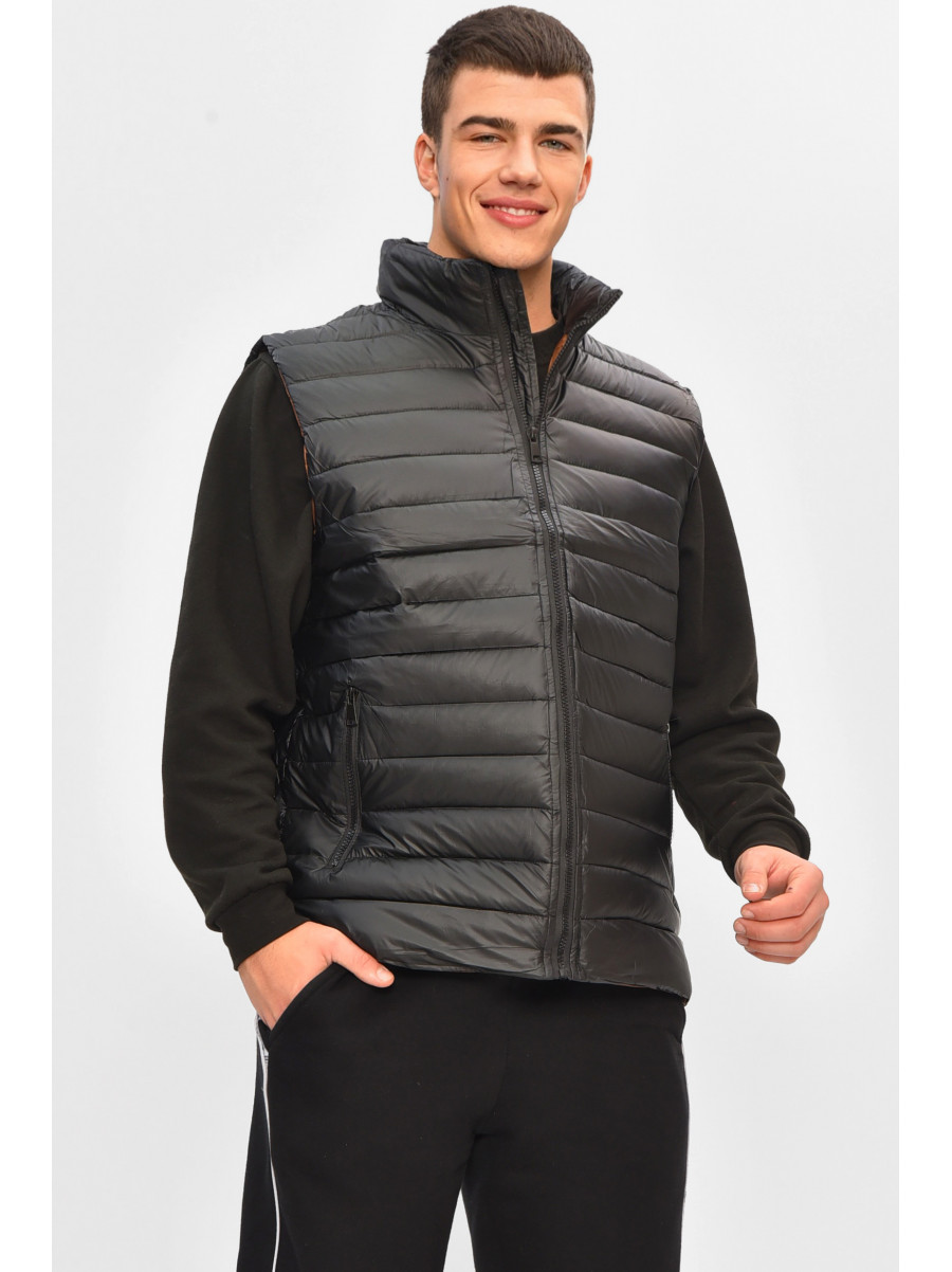 Жилетка чоловіча демісезонна чорного кольору 32-1 207968C