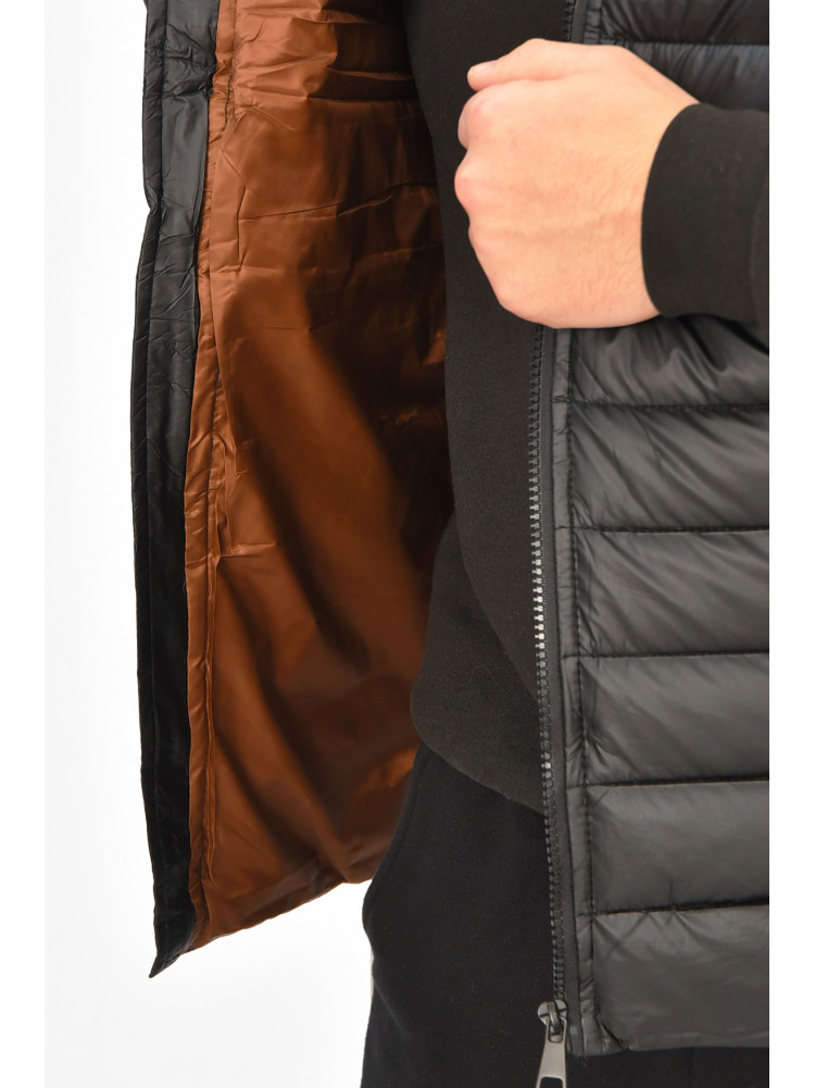 Жилетка чоловіча демісезонна чорного кольору 32-1 207968C