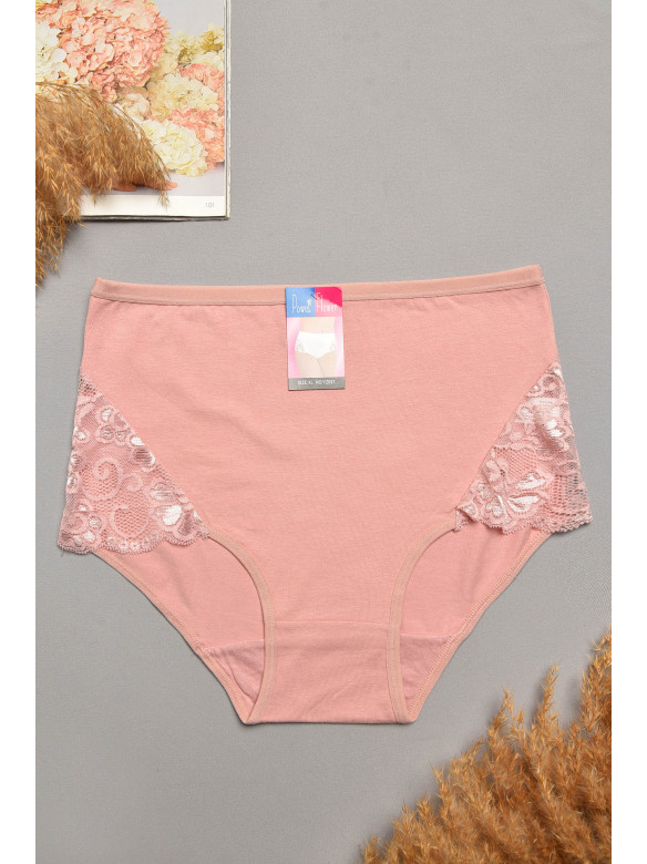 Трусы женские полубатальные розового цвета 097 207969C