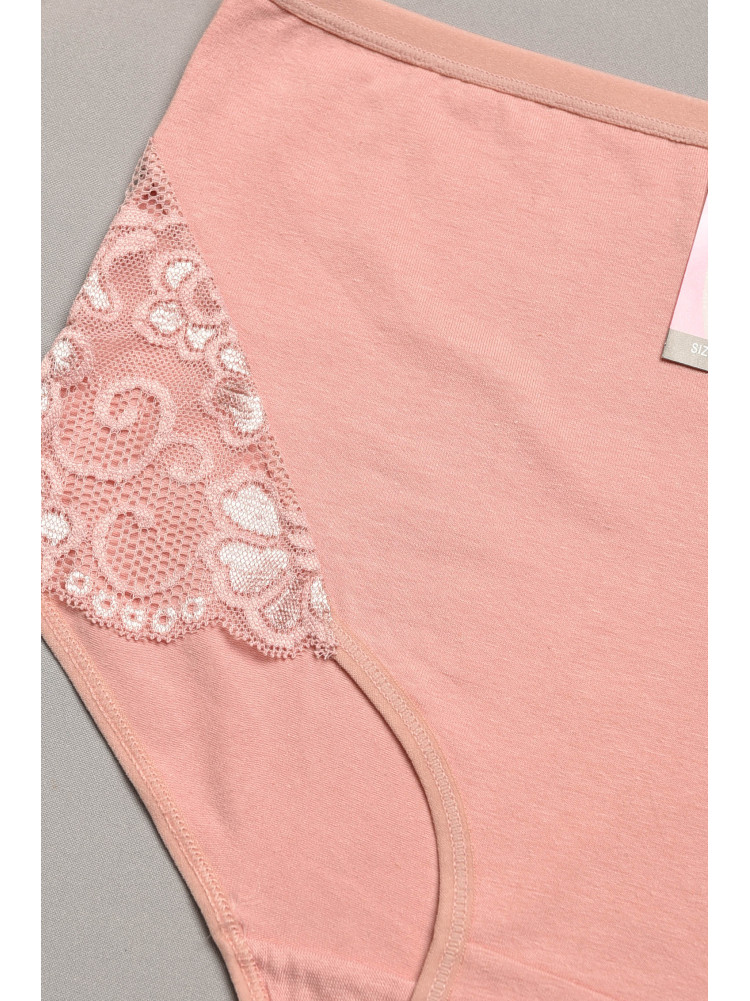 Трусы женские полубатальные розового цвета 097 207969C