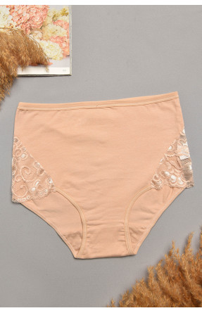 Трусы женские полубатальные бежевого цвета 097 207970C