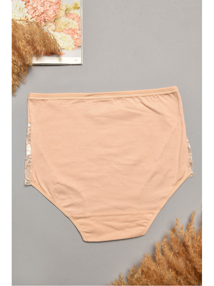 Трусы женские полубатальные бежевого цвета 097 207970C