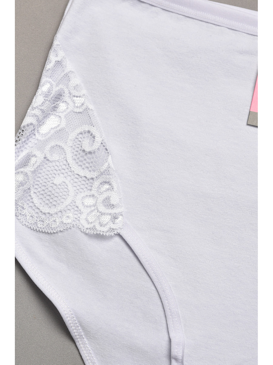 Трусы женские полубатальные белого цвета 097 207971C