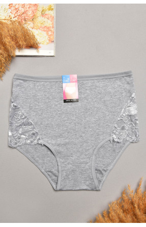Трусы женские полубатальные серого цвета 097 207972C