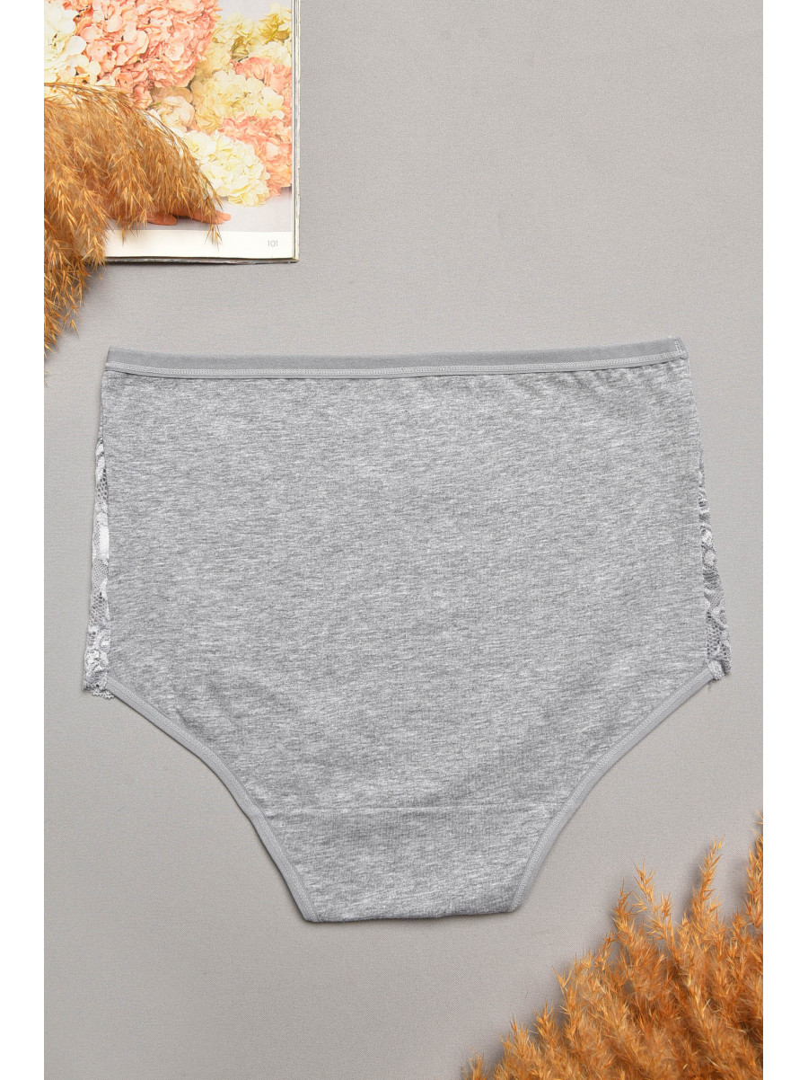 Трусы женские полубатальные серого цвета 097 207972C