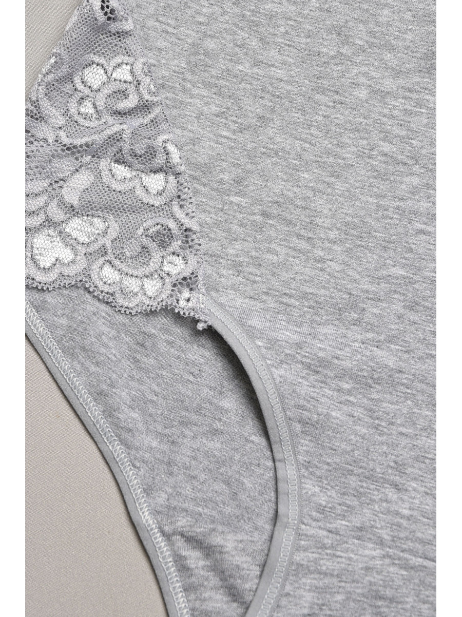 Трусы женские полубатальные серого цвета 097 207972C