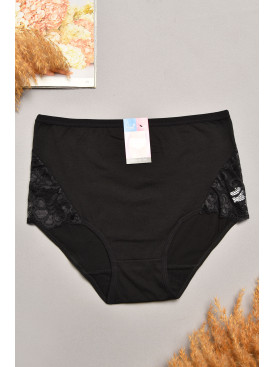 Трусы женские полубатальные черного цвета 097 207973C