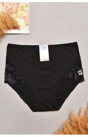 Трусы женские полубатальные черного цвета 097 207973C