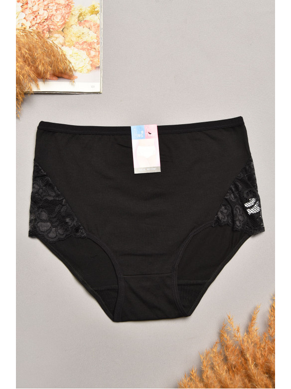 Трусы женские полубатальные черного цвета 097 207973C