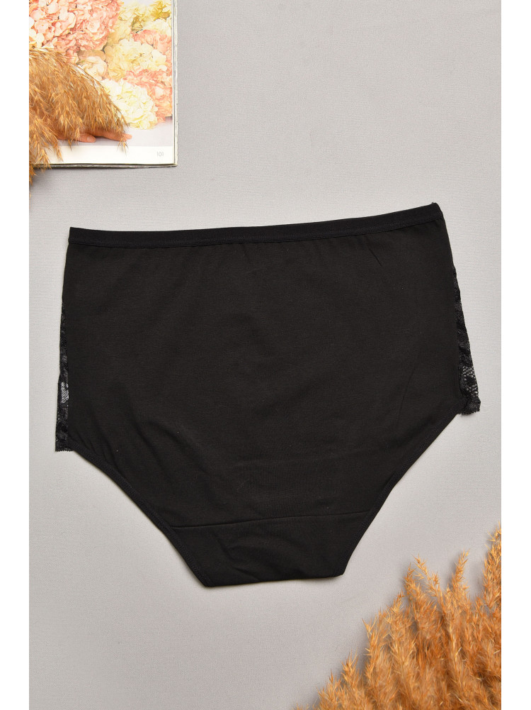Трусы женские полубатальные черного цвета 097 207973C