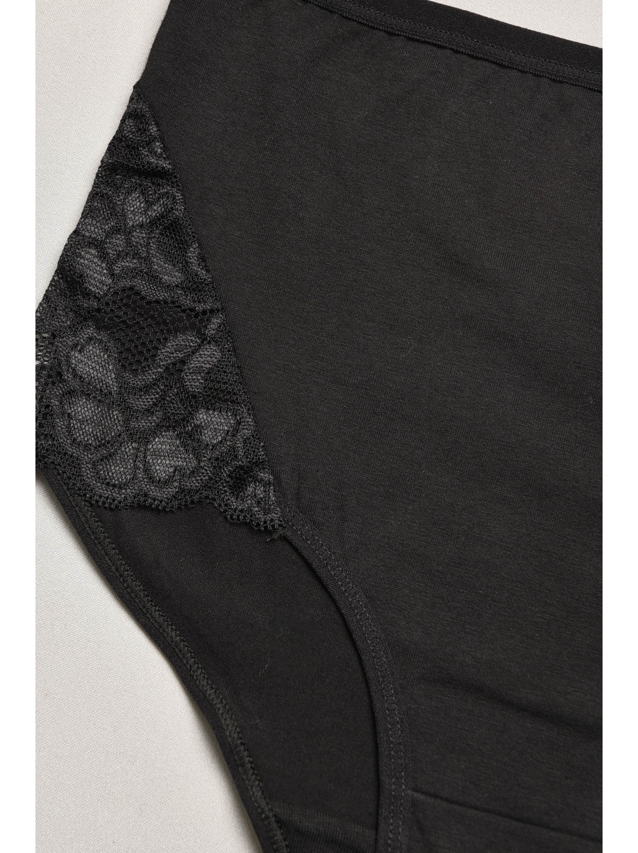 Трусы женские полубатальные черного цвета 097 207973C