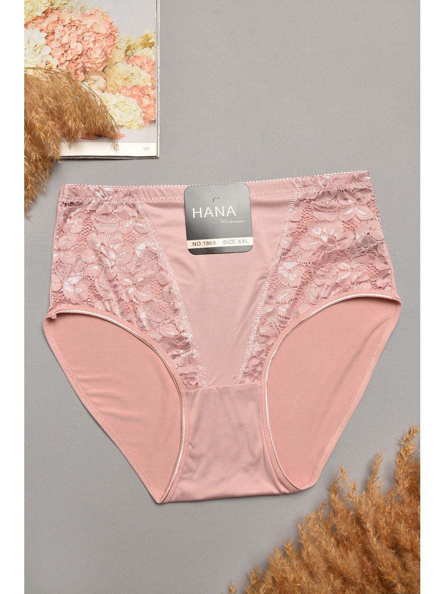 Трусы женские полубатальные розового цвета 1869 207974C