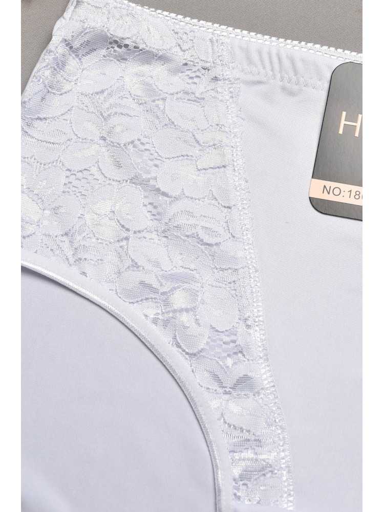 Трусы женские полубатальные белого цвета 1869 207975C