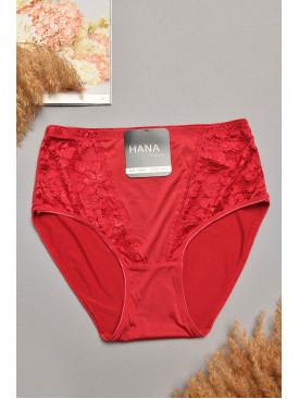 Трусы женские полубатальные бордового цвета 1869 207976C