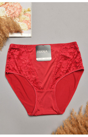 Трусы женские полубатальные бордового цвета 1869 207976C