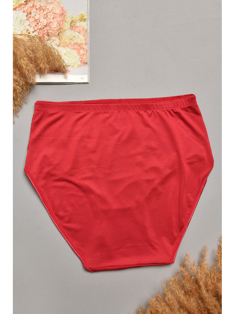 Трусы женские полубатальные бордового цвета 1869 207976C