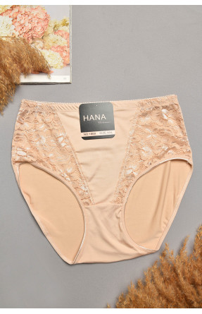 Трусы женские полубатальные бежевого цвета 1869 207977C