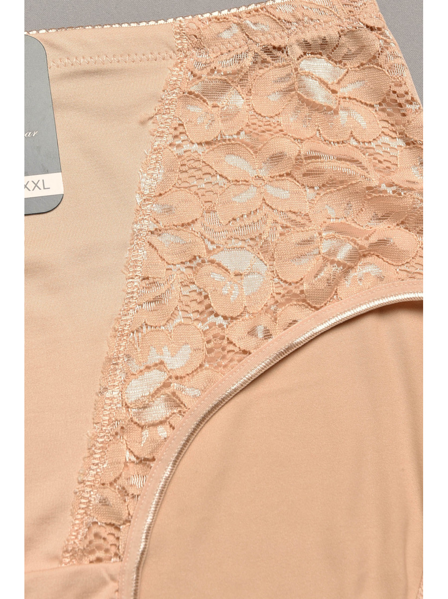 Трусы женские полубатальные бежевого цвета 1869 207977C