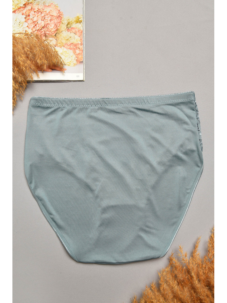 Трусы женские полубатальные изумрудного цвета 1869 207978C