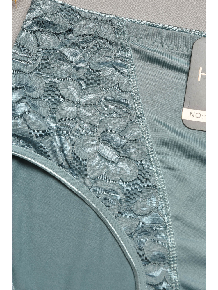 Трусы женские полубатальные изумрудного цвета 1869 207978C